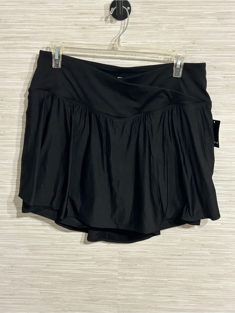 NWT Torrid TRU Active Skort Size 2 (2x US 18-20) Black Tech Jersey Mini Skirt